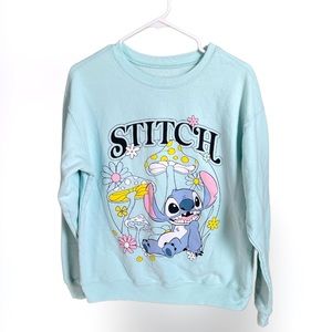 Disney | Stitch | Mushroom Light Blue Retro Sweatshirt